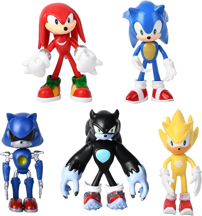 COMGAS Sonic Action Figures, 4.8inch Tall, Sonic Toys