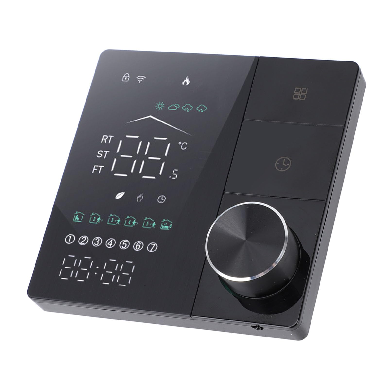 Hyuduo Intelligenter Elektrischer Heizungsthermostat mit KI-Technologie, Energiesparender Programmierbarer Digitaler Thermostat für Heimbüro, Wechselstrom 95 V–240 V, Sprachsteuerung für Xiao Ai