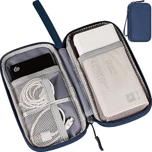 Miniatura 6 de Bolsa Organizadora de Cables Electrónicos, Estuche Portátil de Accesorios Electrónicos para Cables, Cargadores, Teléfonos, USB, Tarjetas SD