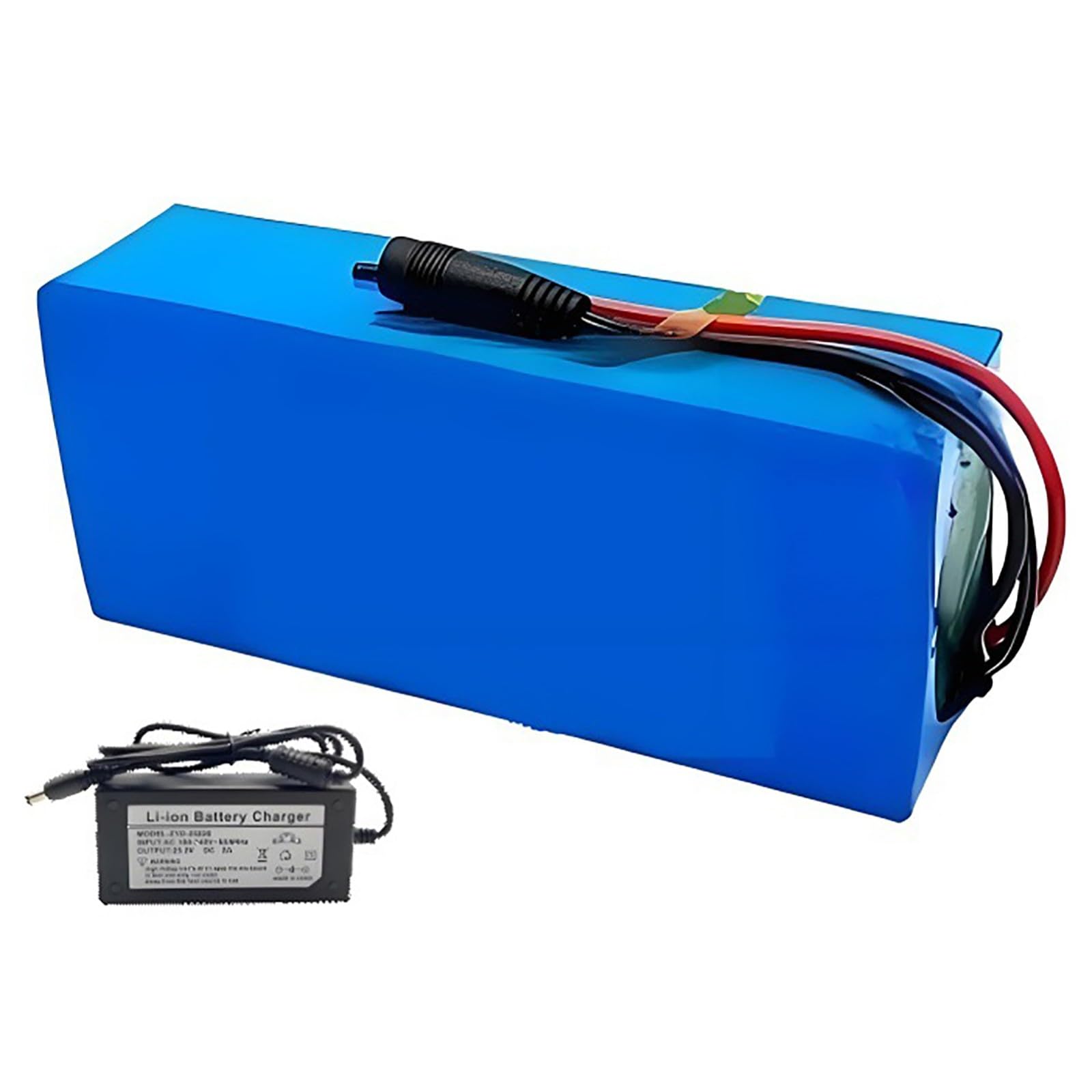 24V 8Ah Lithium-Ion Battery, Replaceable Lithium Battery, 24 Volt PVC Battery Pack for 50W to 250W Motor Conversion Kits with BMS and Charger 24V 8Ah,XT60+SM