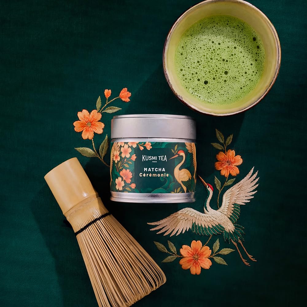 Kusmi Tea - Tè Matcha Bio Cerimonia - Tè Verde Giapponese in Polvere - Matcha Latte - 30g