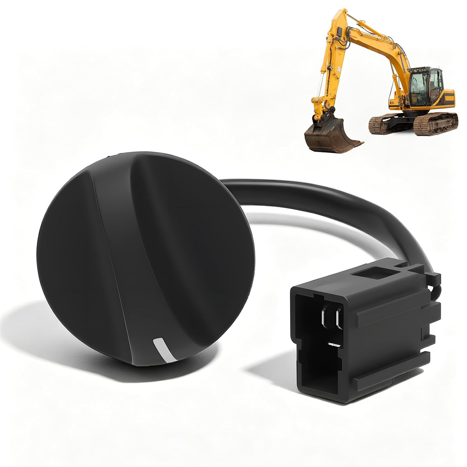 Oumefar Throttle Motor Knob Replacement 22U 06 22420 Excavator Fuel Control Rotary Switch for Komatsu PC130-7 PC200-7 PC220-7 PC270-7 PC300-7