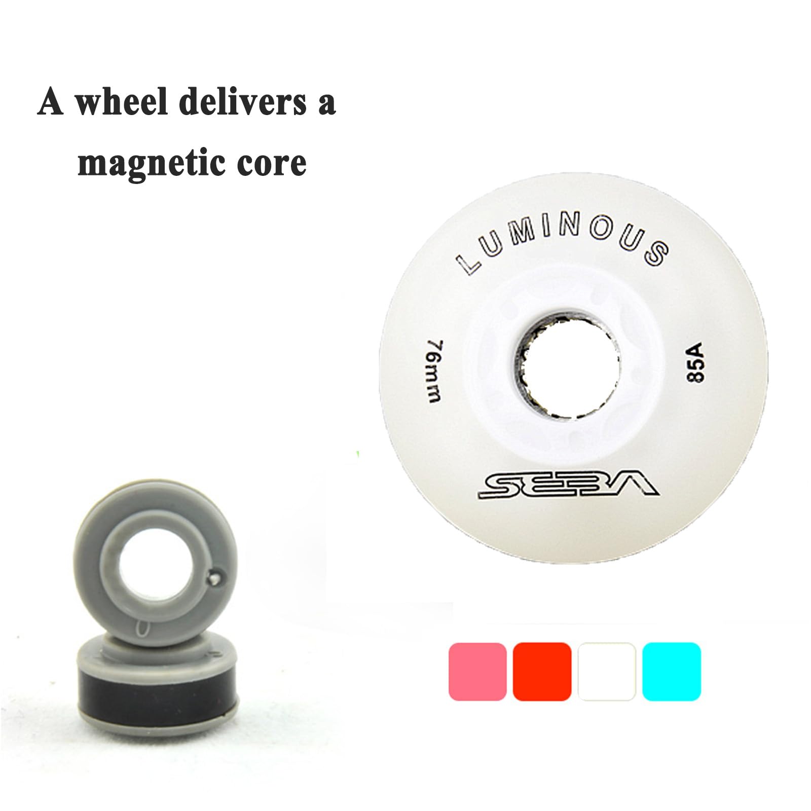 Skateboardwielen 8-pack inline-rolschaatswielen voor binnen 100 mm 110 mm 86A,/wedstrijdrolschaatswielen, bedoeld voor vervanging van rolschaatswielen, 110 mm