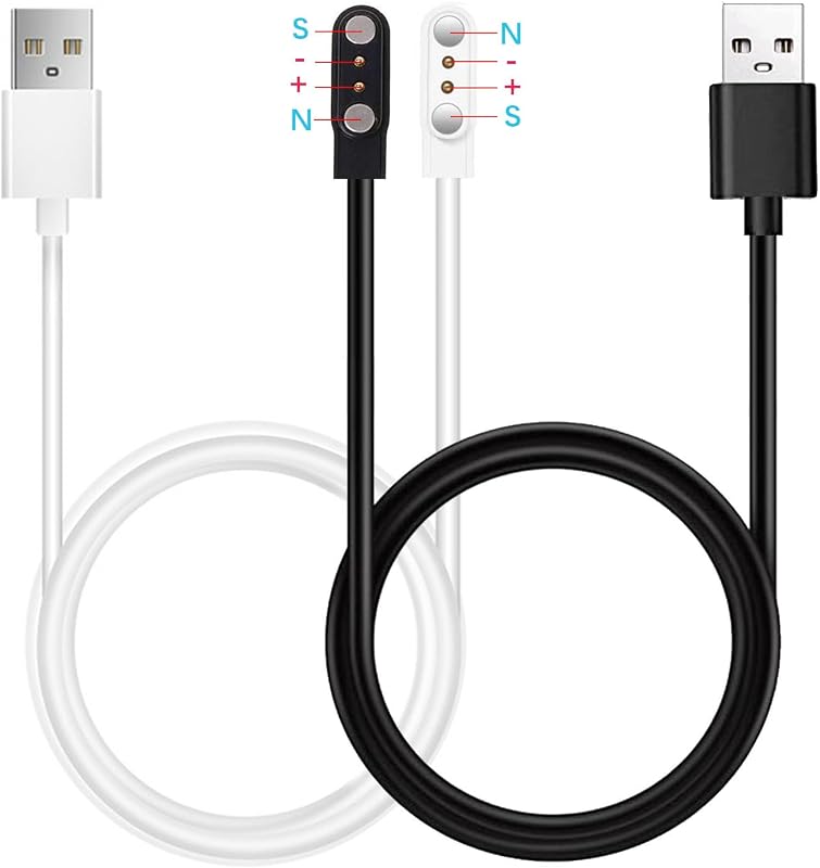 Compatible with ALPHAGEAR Echo/Alpha/Raptor PRO/Bravo/Bravo XL/Bravo S2/Commander/Juliet/Zulu Smart Watch Charger, [Model A+B, One Fit] 2-Pack Magnetic USB Charging Cable