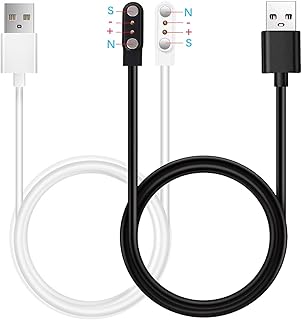 ZL02 ZL02D ZL54 ZL54C ZL54CJ ZL99J DaFitスマートウォッチ充電器、2個パック [モデルA+モデルB、1つのみフィット] 磁気充電ケーブル USBケーブル(ZL02 Pro、Z102D非対応)