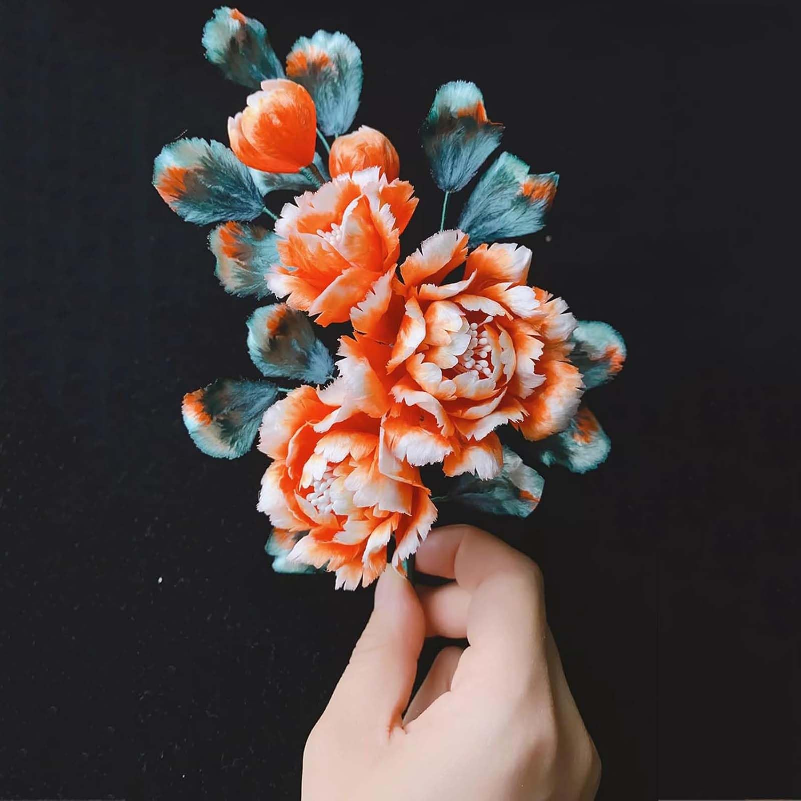 Máquina De Planchar Flores Artificiales, Fabricante De Flores De Tela Eléctrica, Mango De Flores De Planchado De Temperatura Ajustable, con Soporte Anti-escaldaduras