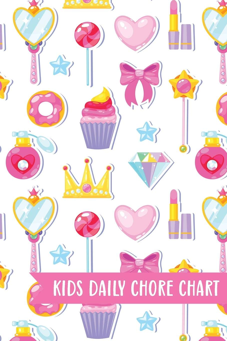 Kids Daily Chore Chart: Princess Accessories Weekly Checklist Task Family Behavior Journal Small Reward Tracking Organizer List For Children Routine Reusable Chores Responsibility Training System
