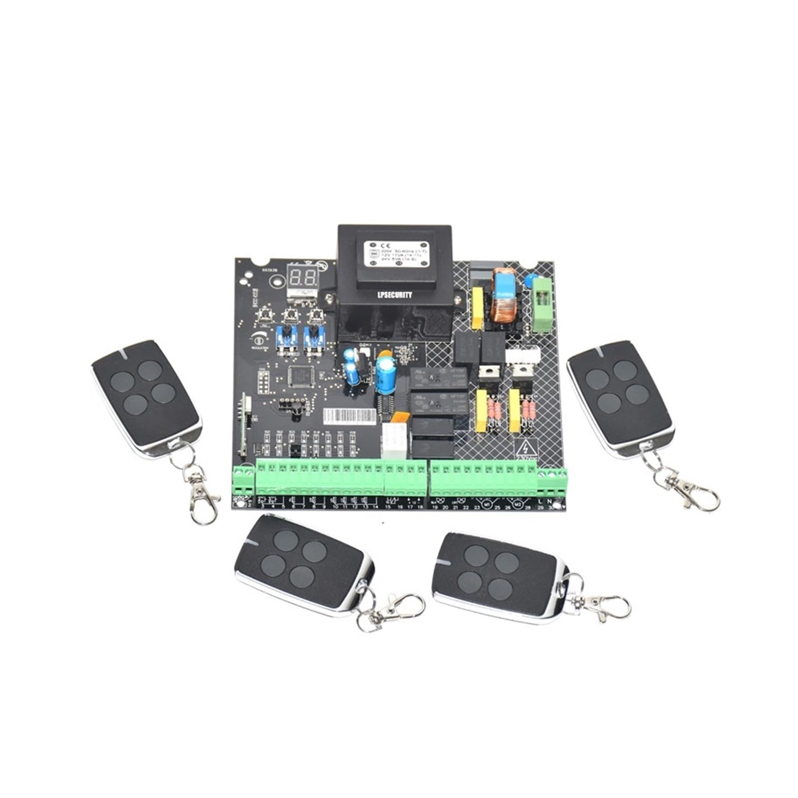 Scheda elettronica del circuito di controllo del circuito stampato dell'unità di controllo del motore CA dell'apricancello automatico a battente 220VAC -Affidabile e resistente(Board 4 remotes)