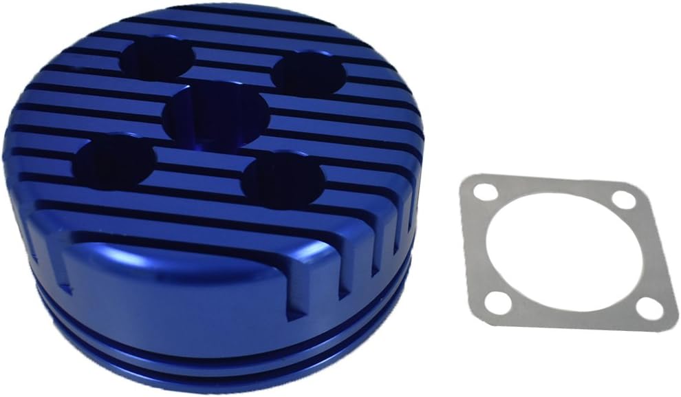 JRL Yellow CNC Cylinder Head for Racing 66cc/80cc Engine Gas Motorized Bicycle Custom Aluminum