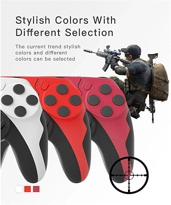 PCコントローラー モーションコントロール ワイヤレスゲームパッド、6軸ジャイロスコープ付きゲームコントローラー、に適合する PS4 PS3コンソール用、Win 7 8 10デュアル振動PCジョイスティックBlue black