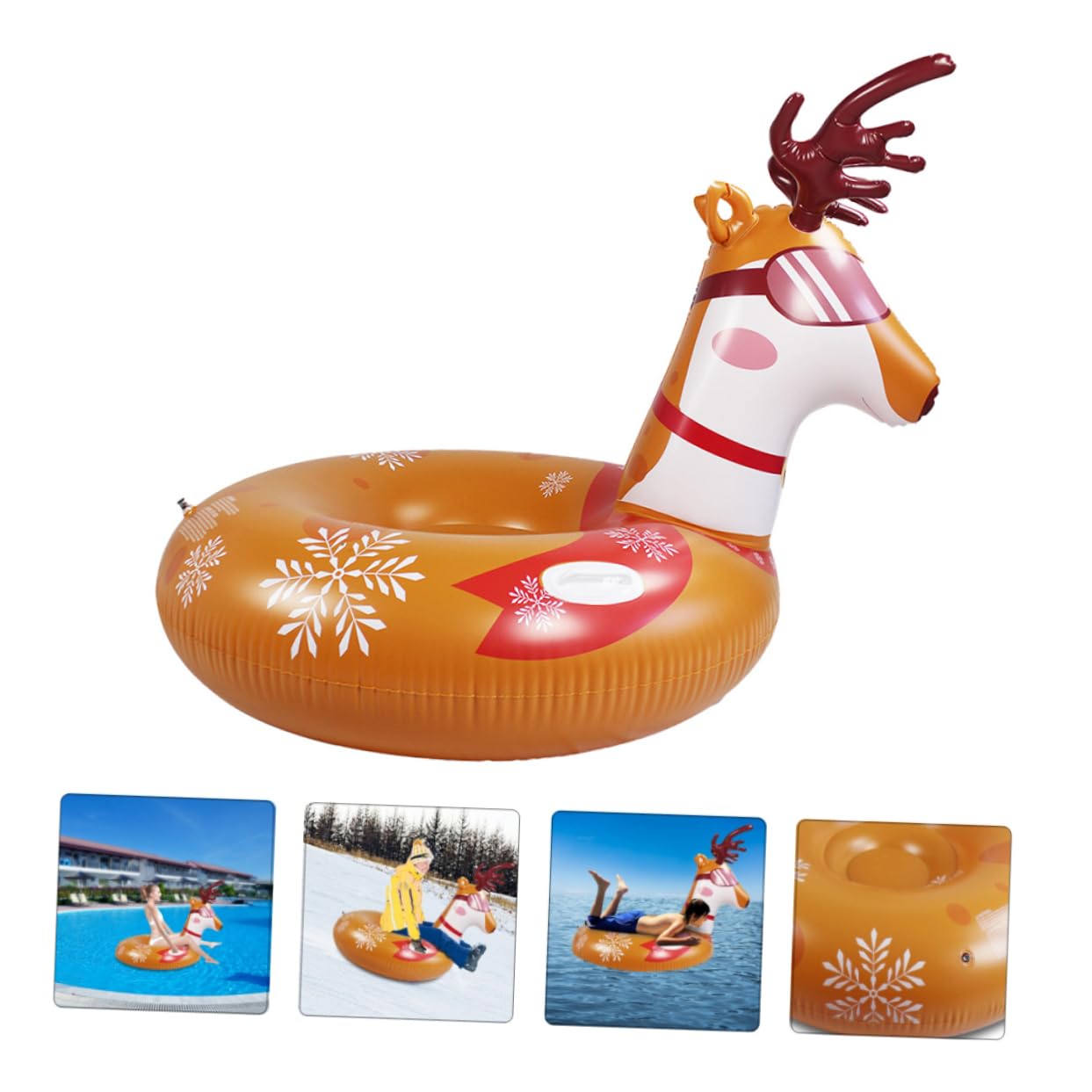 Hemobllo 1 Pz Neve Gonfiabile PVC per Attività Outdoor Resistente All Usura e Basse Temperature per Sport Invernali e Divertimento