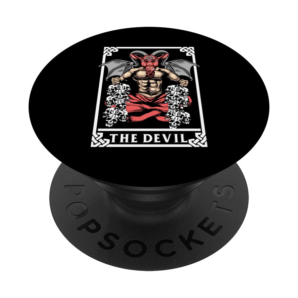 Amazon.com: The Devil Tarot Card Reading Witch Aesthetic Halloween  PopSockets Swappable PopGrip : Cell Phones & Accessories