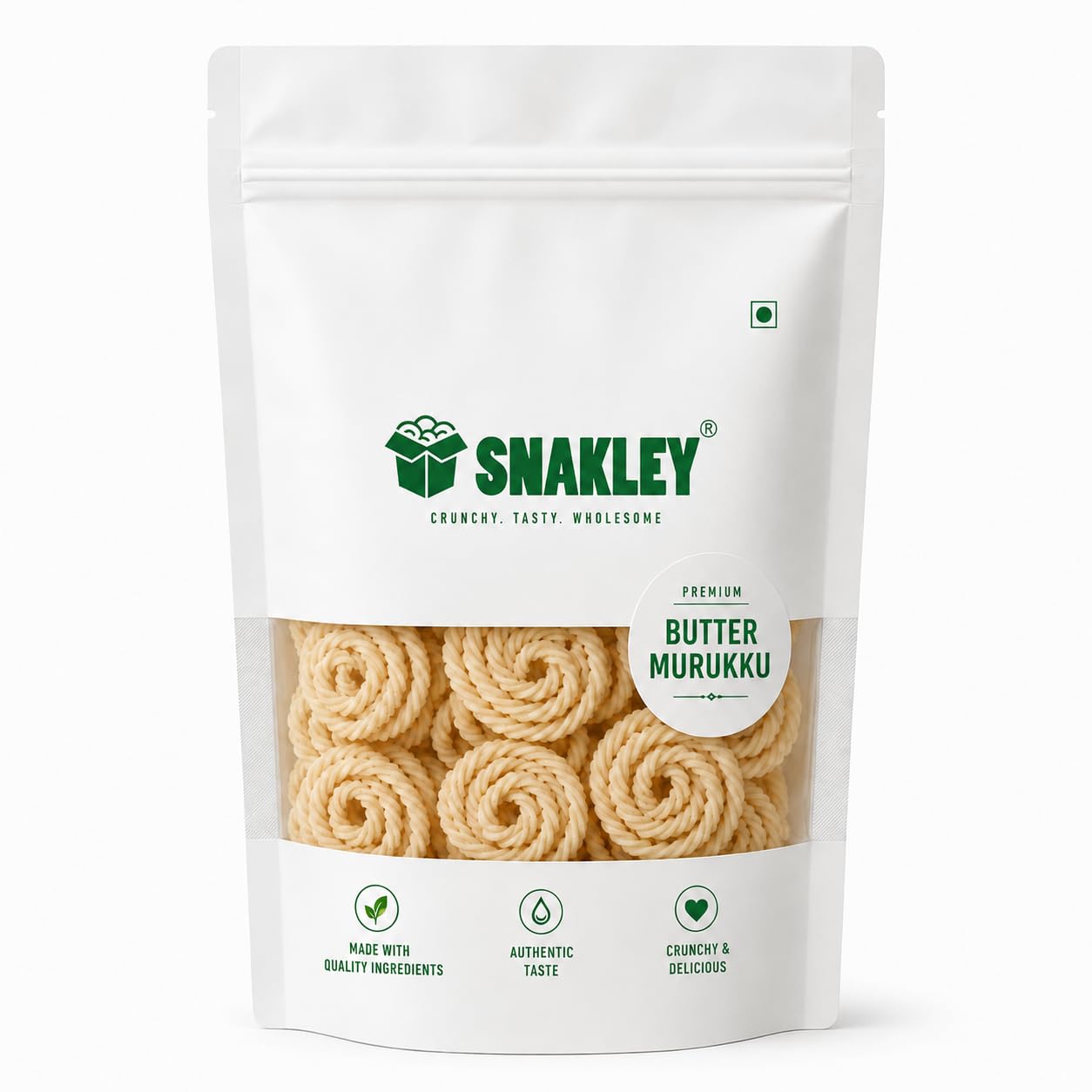 SNAKLEY Butter Murukku 300g Crunchy Crispy Rice Flour Chakli Snacks | Homemade Style, Tea-Time Namkeen, Rice Flour Based, Crunchy & Crispy, Chakli Snack-image-17