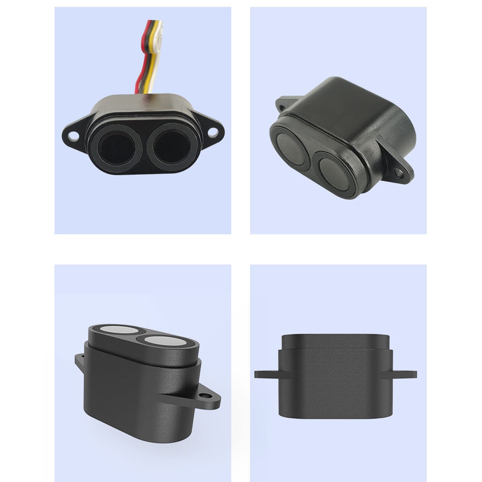 Módulo de medición de Distancia por ultrasonidos, Sensor ultrasónico de medición de Distancia, módulo de Salida Estable, Impermeable IP67 y antiinterferencias, con Control UART