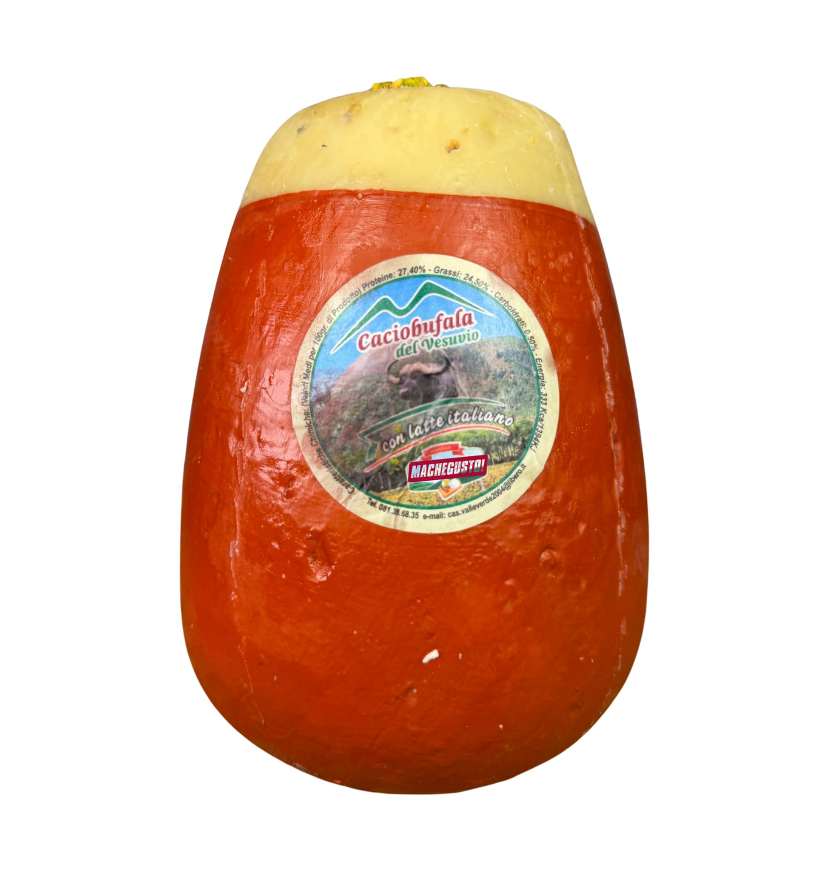 Machegusto!® - 2x 500g Caciobufala à la Pistache + Planche à Découper Offerte – Fromage Italien au Lait de Bufflonne et Pistaches | Saveur Délicate et Gourmande | Format 1kg