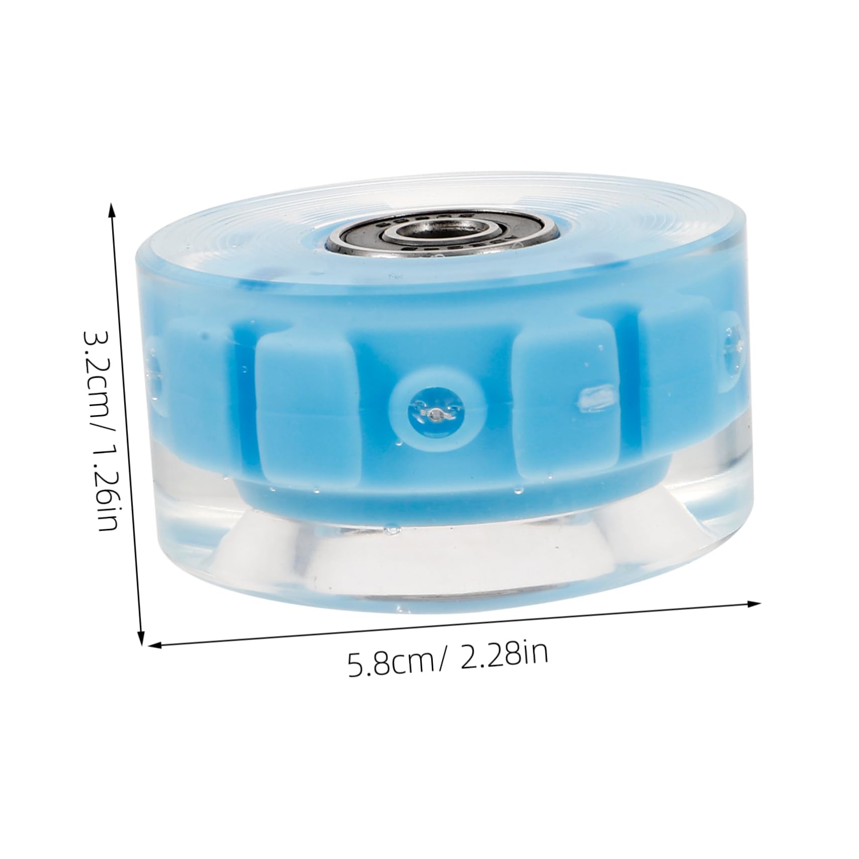 BRIGHTFUFU Roller Skate Accessory 4 Pack Flashing Wheels Skating Wheel Built-in Bearings