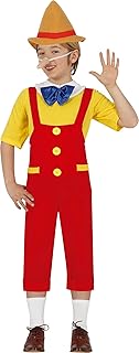 FIESTAS GUIRCA | Disfraz de Marioneta Infantil - Camiseta, Nariz, Pajarita, Peto y Sombrero - Disfraces de Cuentos, Hadas y World Book Day para Niños - Ideal para Fiestas y Carnaval