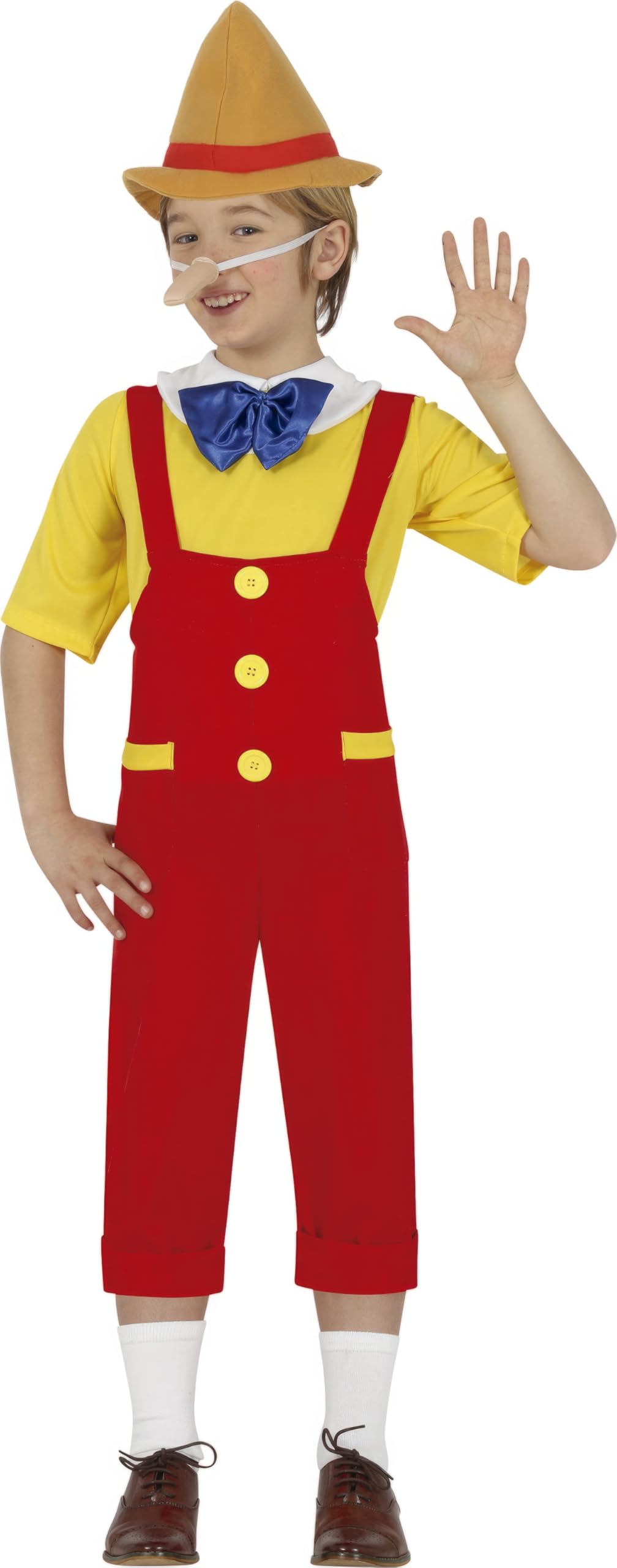 FIESTAS GUIRCA Pinocchio Buttons costume for children
