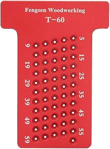 💎 82% MEGA DEAL! Règle de traçage, outil de marquage de charpentier de jauge de trou en alliage d’aluminium de type T de type bois, résistant à l’usure, pour menuisier et amateurs de bricolag