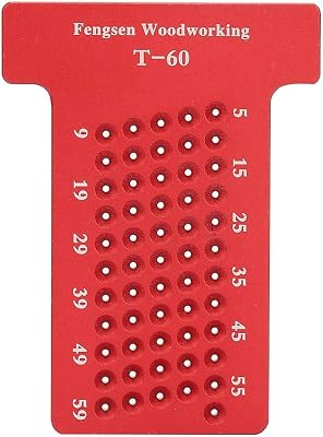 💎 82% MEGA DEAL! Règle de traçage, outil de marquage de charpentier de jauge de trou en alliage d’aluminium de type T de type bois, résistant à l’usure, pour menuisier et amateurs de bricolag
