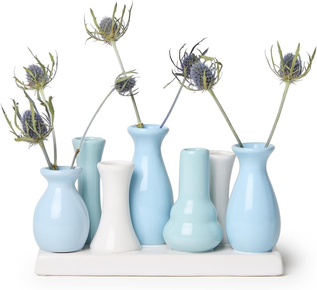 Two's Company Blue Hues Multi Vase, 7.5-Inch, Porcelain