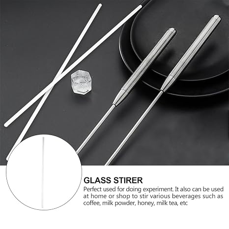 10pcs Glass Stirring Rod Set for Chemistry and Experiments