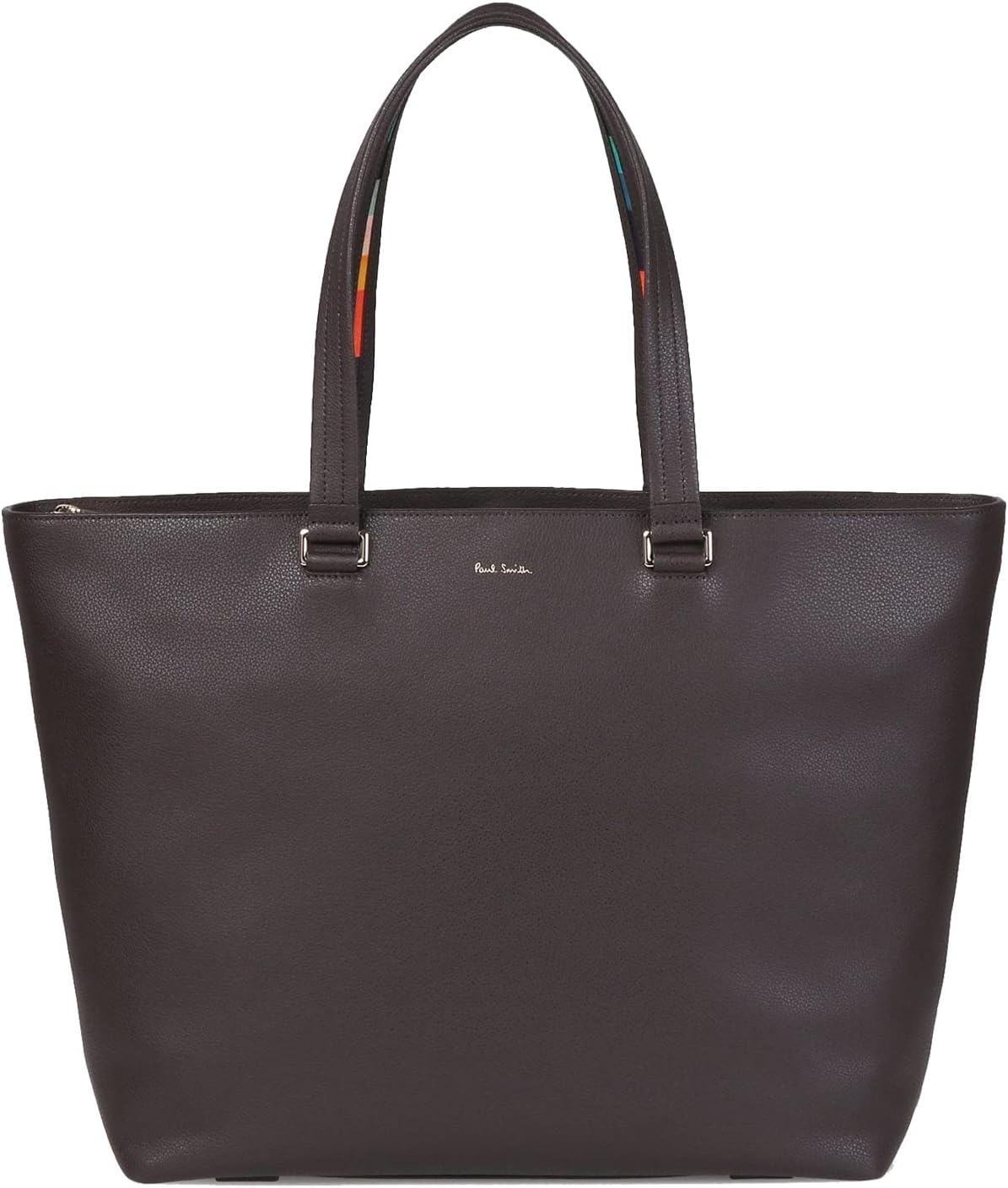 極美品✨ ポールスミス インレイドストライプハンドル トートバック グレー ポールスミス] インレイド ストライプ ハンドル トートバック メンズ