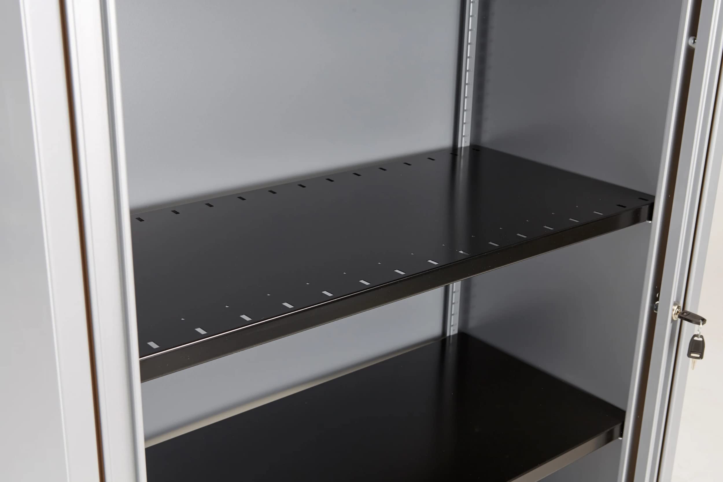 office hippoBisley Slotted Shelf - Black