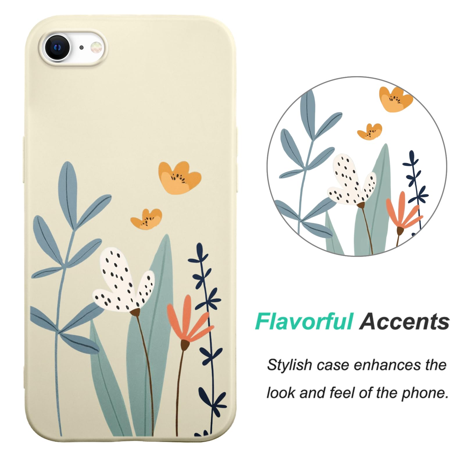Yoedge 2 Unidades Funda Para Apple IPhone 8/7 / SE2022 / SE2020 4,7", Mate Suave Silicona Silicona Con Moda Dibujos, Ultra Slim Antigolpes Protector Fundas Para Teléfonos Móviles Para IPhone8, Mapa