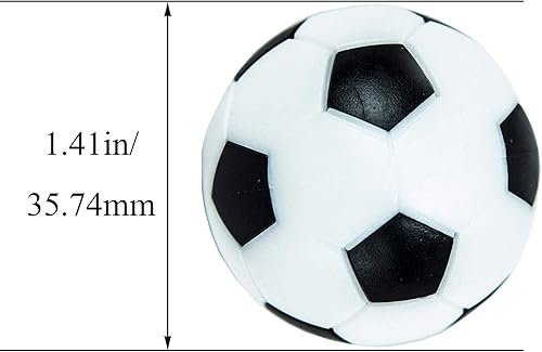 Miniatura 7 de Pelotas de futbolín de fútbol de mesa, tamaño reglamentario de 1.417 in