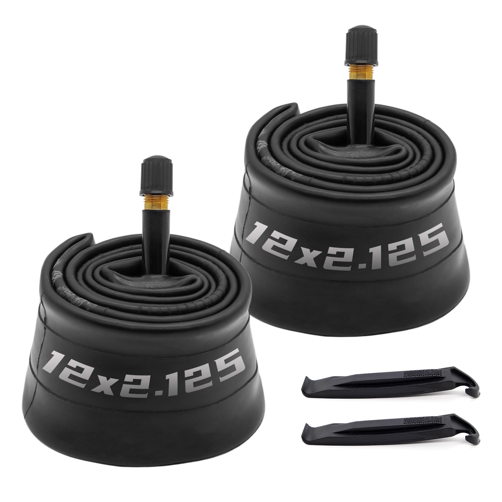 Photo 1 of (2 Pack) 12x2.125/2.40 Bike Tubes 12 inch Off-Road Bicycle Inner Tube