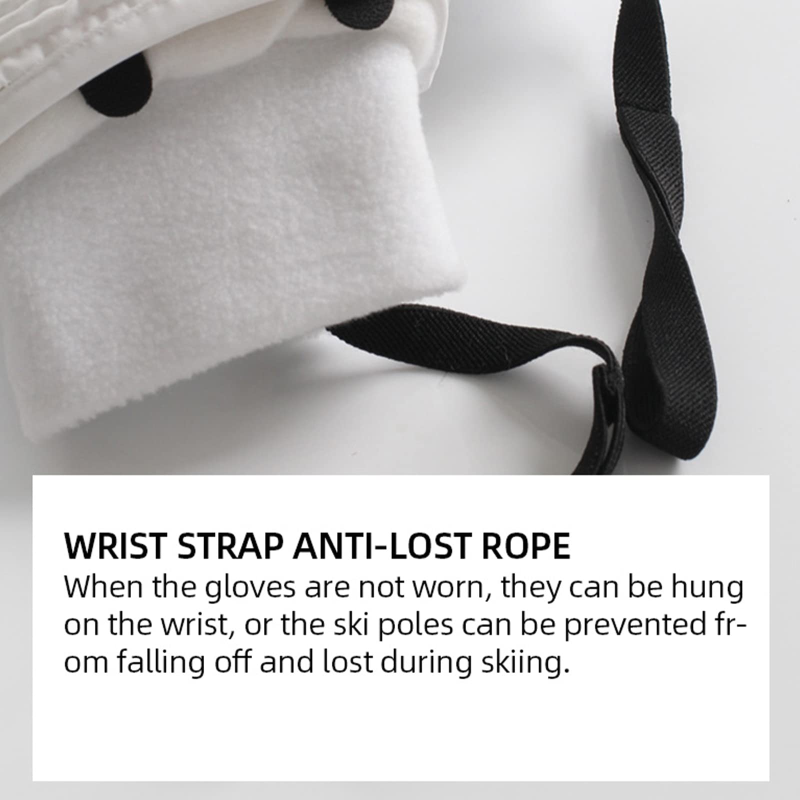 Gants de Ski d'hiver pour Hommes et Femmes Gants de Snowboard Antidérapants à Écran Tactile Imperméables pour Les Gants Coupe-Vent par Temps Froid