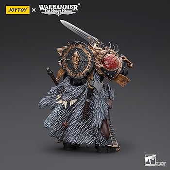 Amazon.com: JOYTOY Warhammer 40K Space Wolves Leman Russ Primarch