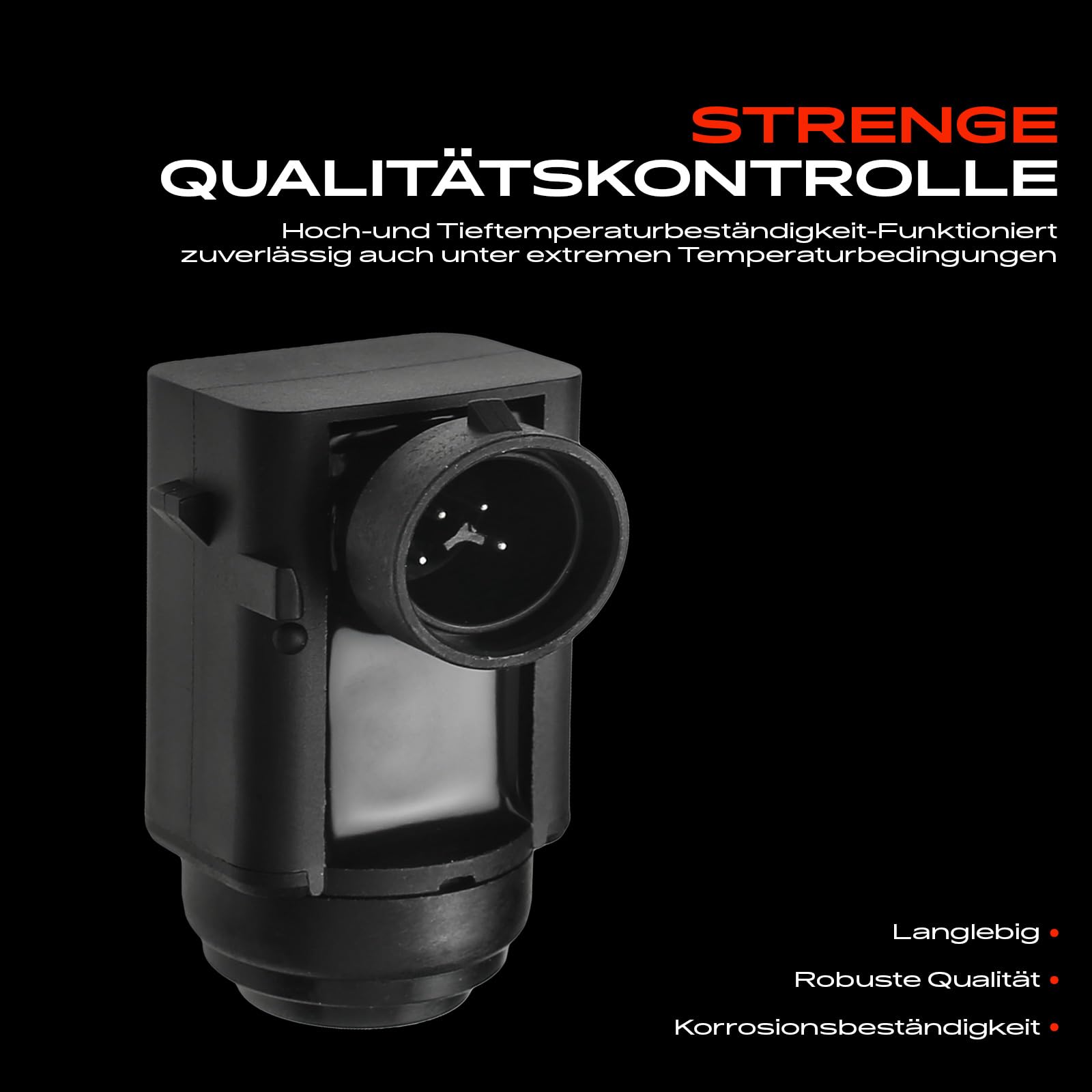 Frankberg 4 sensori PDC per assistenza al parcheggio con anello di tenuta | Compatibile con: Vitobus W639, Classe A W168, Classe E, modello T, S210, Classe M W163, SLK R171, CLK Cabriolet A209