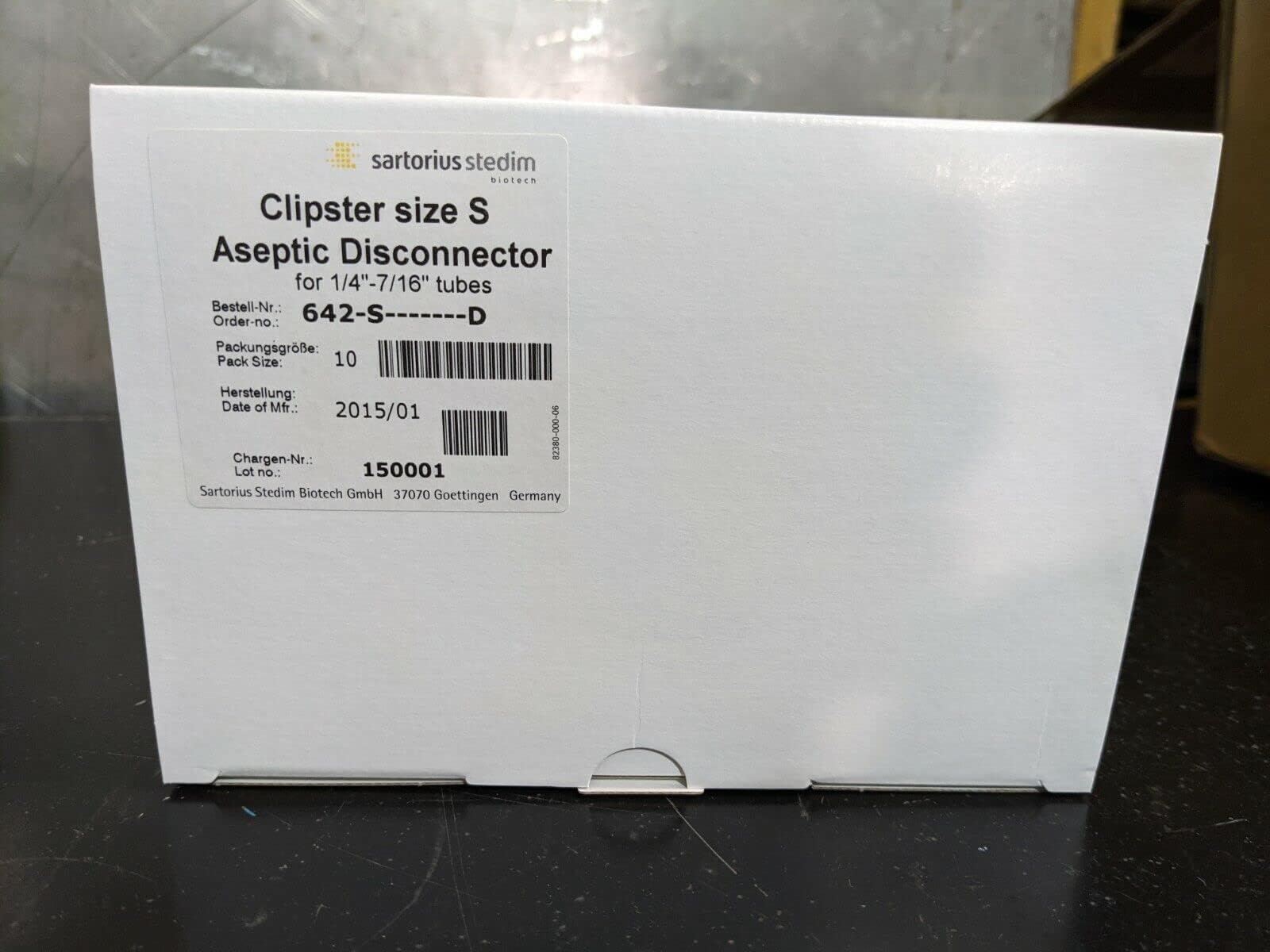 Sartorius Stedim 642-S-D Clipster Size S Aseptic Disconnector 642SD / Box of 10
