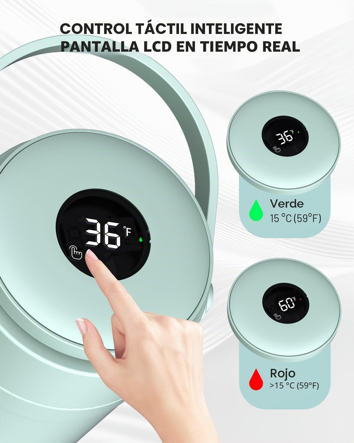 Enfriador portátil de leche materna, 560 ml Gran enfriador de leche materna de viaje HY05-1