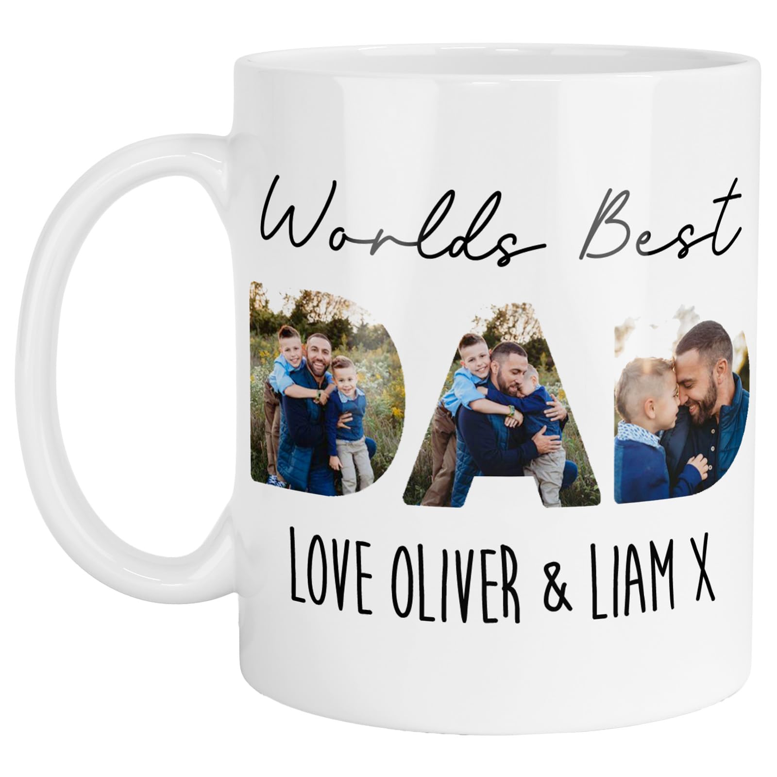 Personalised Fathers Day Gift | Dad Photo Mug | Father’s Day Gift from | Dad's Gifts, Photo Fathers Day Present | Personalised Dad Birthday Gifts (Mug)