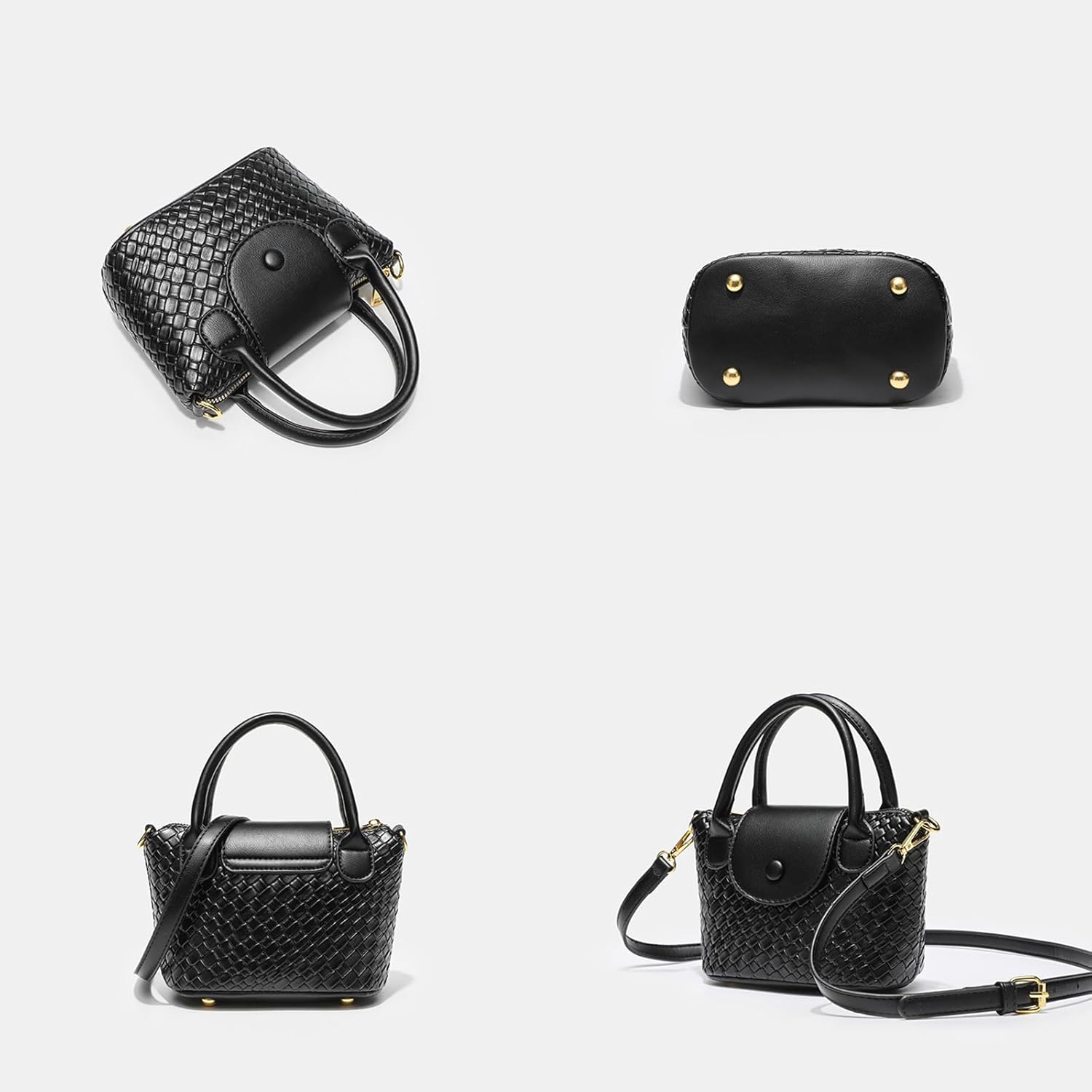 Women's Crocodile Embossed Tote Top Handle Vegan Leather Adjustable Lightweight Elegant Hobo Everyday Party Crossbody Bag - Image 5