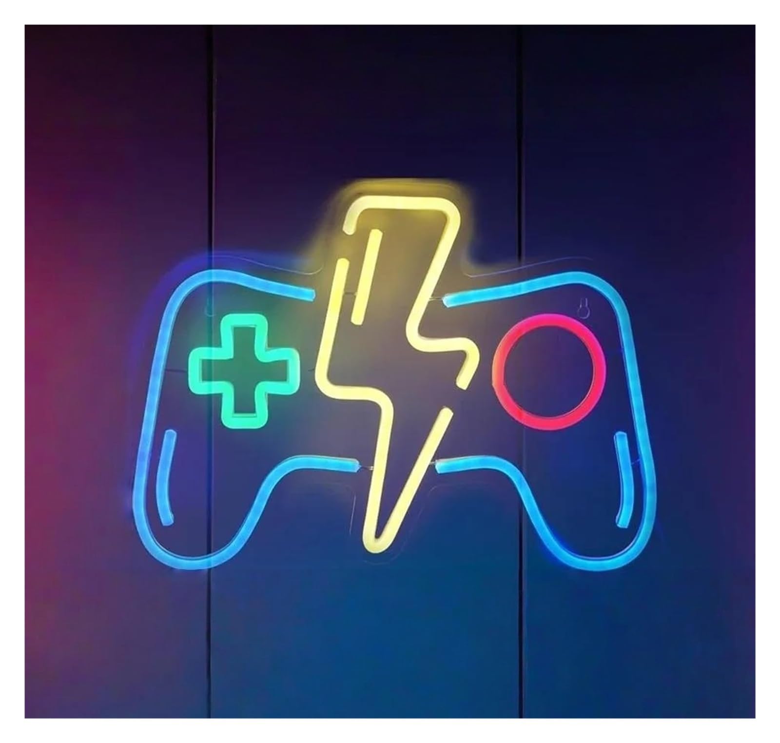 Scritta luminosa Insegna Al Neon Con Controller Di Gioco Per Sala Giochi, Camera Da Letto, Bar, Negozio, Decorazione Da Parete Per Amanti Dei Giochi,30х22cm