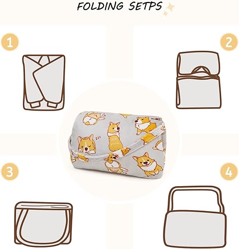 Miniatura 7 de Homemate Manta plegable con capucha para adultos, patrones cortados y divertidos, sudadera con capucha de gran tamaño para mujeres y hombres, regalo