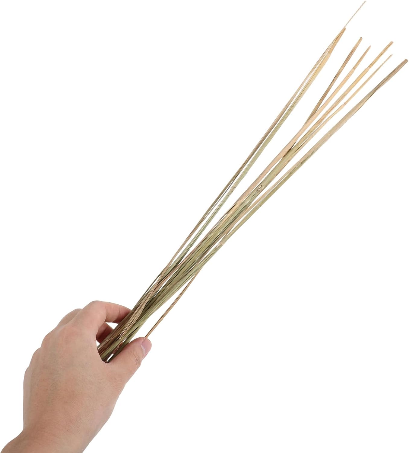 VINTORKY 1 Set Straw Strips for Basket Weaving - Multipurpose 20 Inch Natural Texture Craft Ribbon - Natural Weaving Supplies for Handmade Picnic Basket