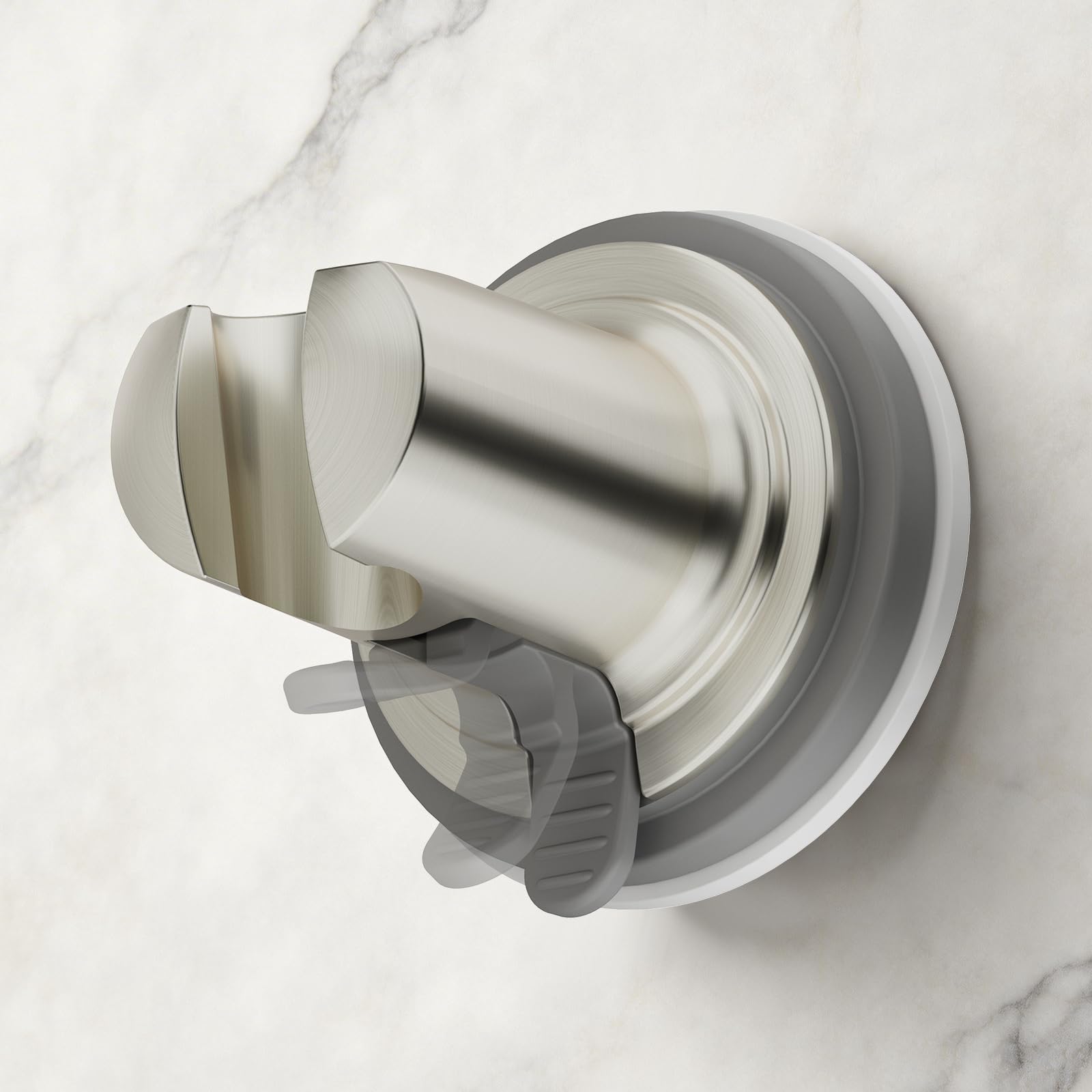 Handheld Shower Head Holder Suction (1, Brushed Nickel)