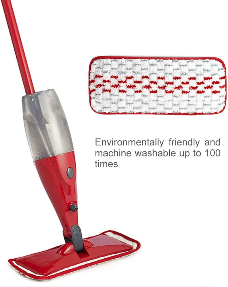 VideoPUP 4PCS Replacement Microfiber Washable Spray Mop Pads Compatible with ProMist Max Spray Mop Reusable Refill Mop Pads