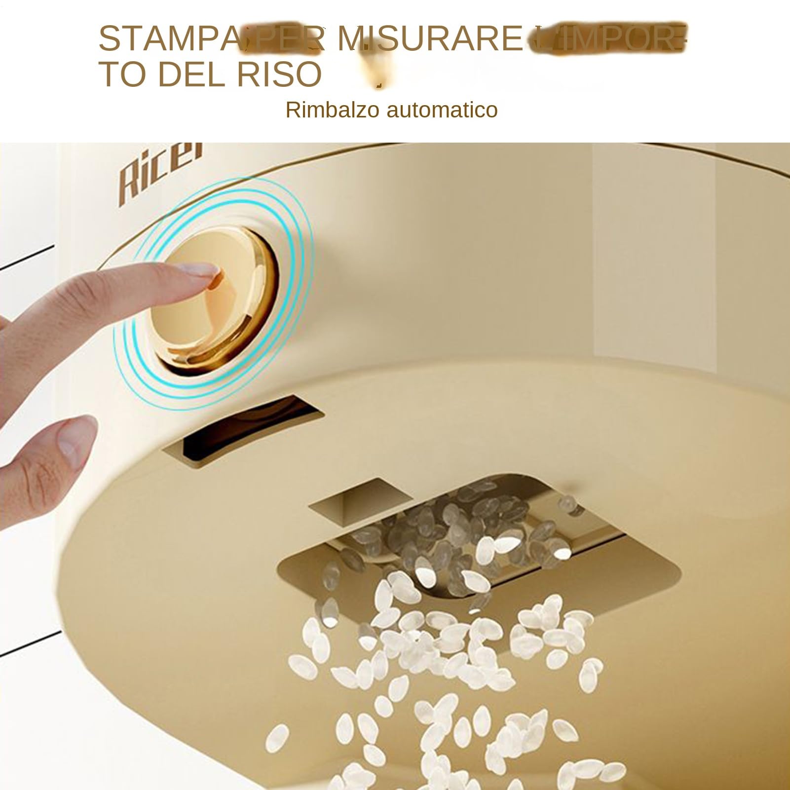 Dispensador De Arroz - Contenedor De Arroz De 10 Kg | Contenedores De Almacenamiento De Alimentos Herméticos | Cubo De Almacenamiento De Despensa De Cocina Doméstica Resistente Y Seguro Para Soja, Maí