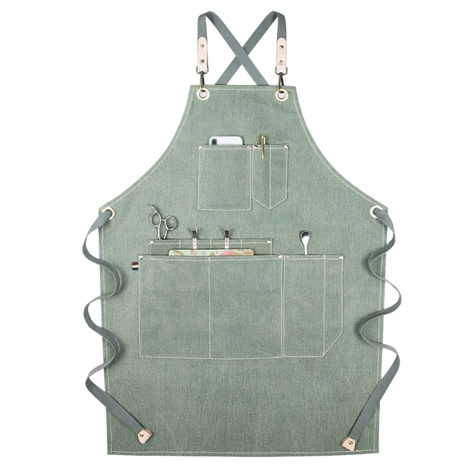 Réglable Tablier Tablier de travail Table de travail Coiffure Coiffure Tablier à la taille personnalisée Floral, Peinture Jardin Restaurant Hotel Cuisine Tablier de travail pour Cuisine, Jardinage, Re
