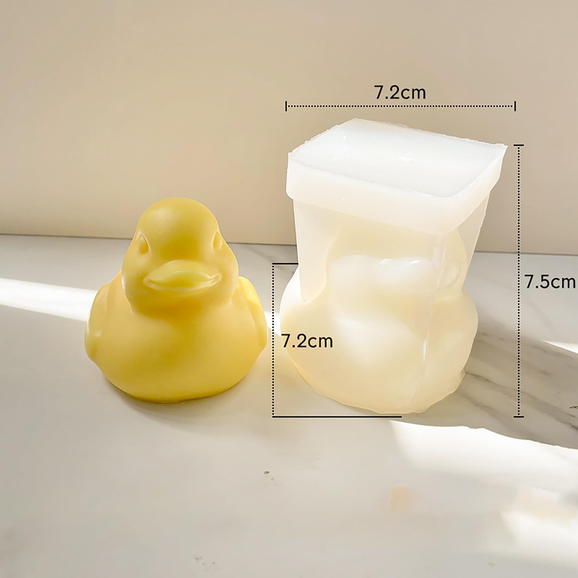 Molde De Silicona De Pato, Molde De Pato De Yeso De Hormigón, Molde De Silicio Animal Lindo, Molde De Pato De Resina Epoxi, Molde De Fabricación De Velas, Molde De Fundición De