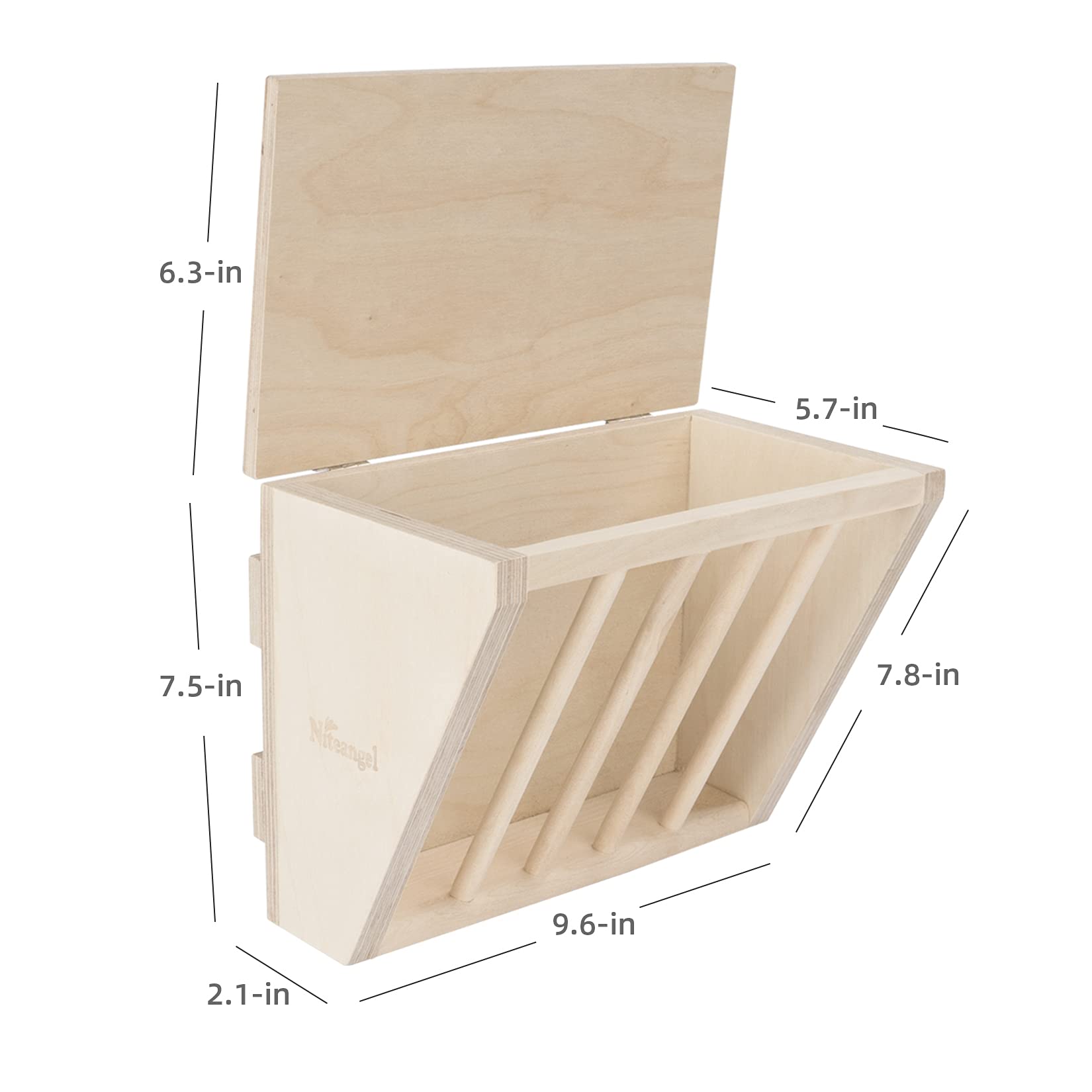Niteangel Pet Wooden Hay Manger with Seat, Large Size, 9-7/8'' x 6-3/4'' x 8'' (Plywood) - image 5