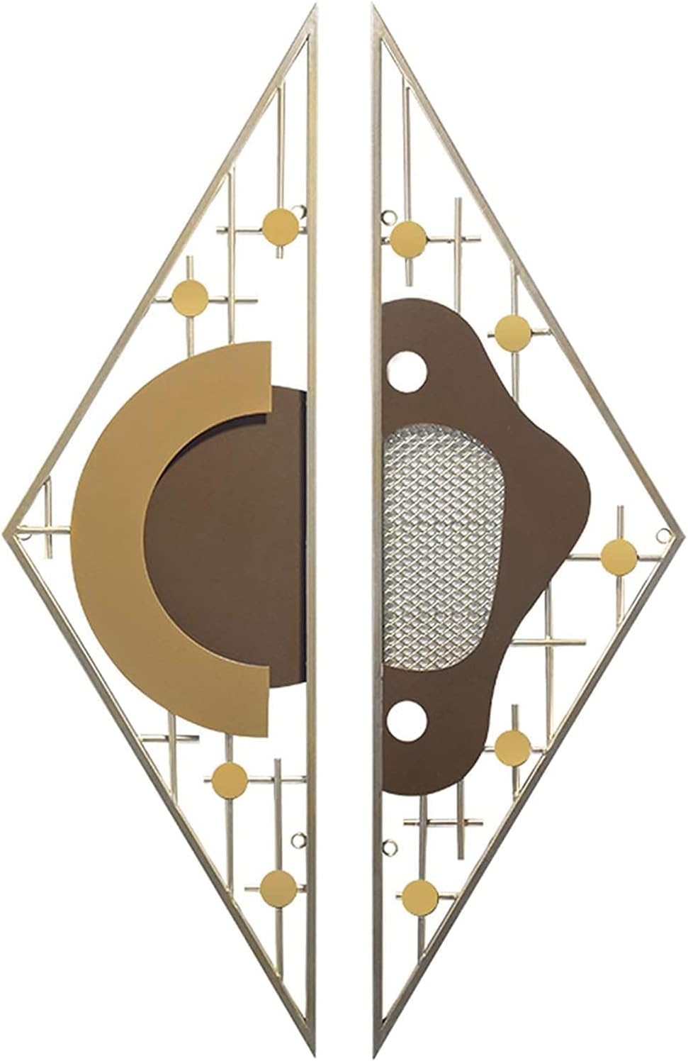 特売 大きな金属製の壁の装飾 アートウォールハンギング 抽象的な金属製の壁アート 2ピースセットモダンコンテンポラリージオメントリー家の装飾 鍛造 鉄の壁の彫刻 ヨーロッパスタイルのリビングルームの壁の装飾 Nsk Russamogon Ru