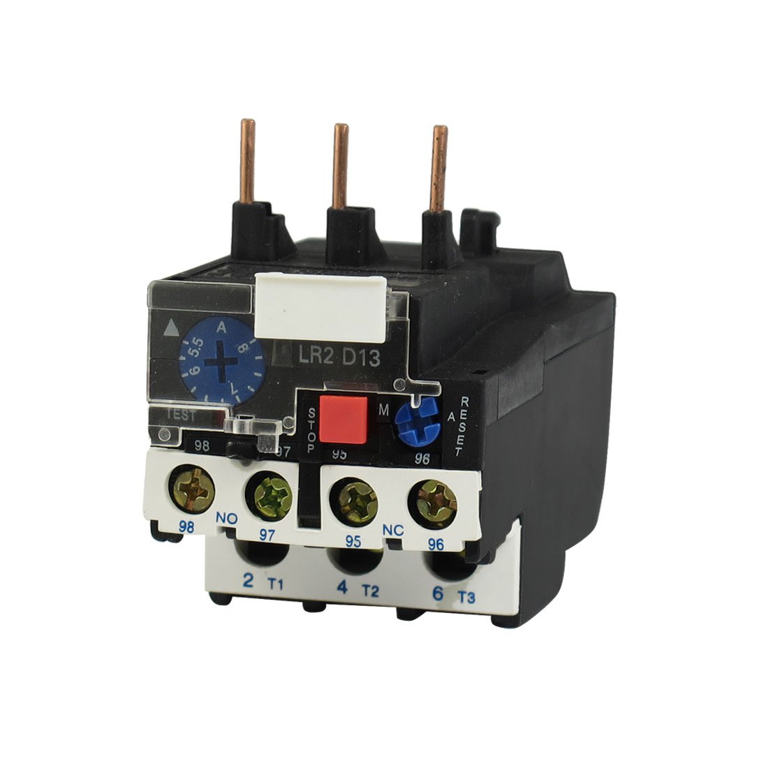 Gvbaepieo One Color Lr2-13 8A 5.5-8A 3-Phase 1No 1Nc Electric Thermal Overload Relay
