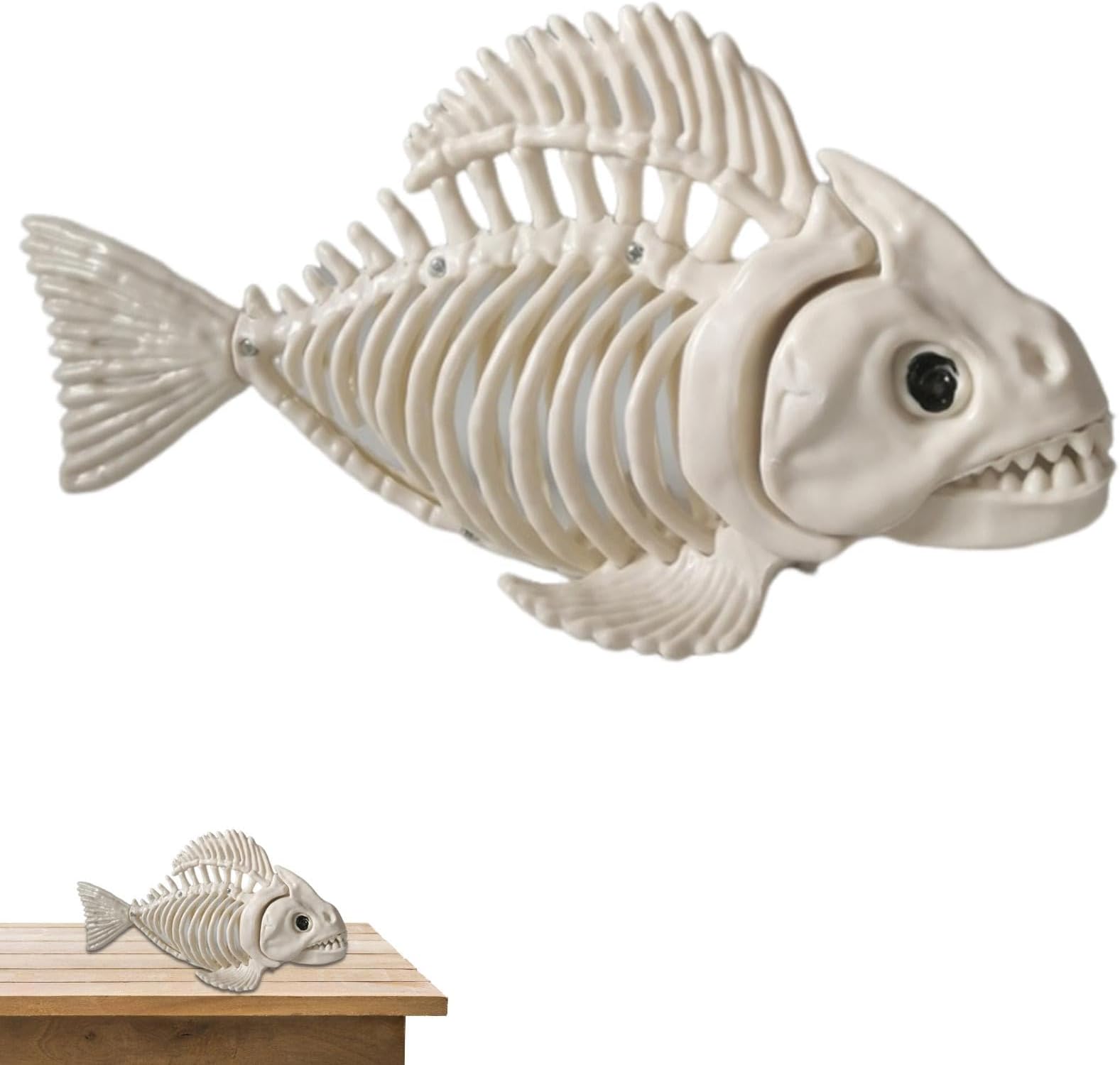 fish skeleton accessory, fish skeleton fish decor model skull fish skeleton scary halloween fish skeleton animal bones art ornaments home accessories